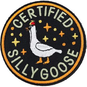 Goose Patch, Funny PVC Patch, Cute Animal Meme Morale Patch, Morale Patch with Hook Fastener Backing, Funny 3D Tactical Applique Humor Patch Military for Backpacks, Vests, Helmet