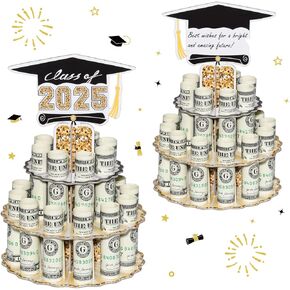 Graduation Money Holder for Cash Gift, 2025 Graduation Gifts Money Holder Leis Cash Cake for Congrats Class of 2025 Graduation Party Supplies (1 pcs) in Kuwait