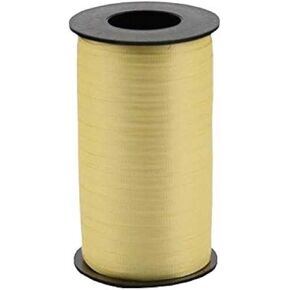 Berwick 1 610 Offray Splendorette Curling Ribbon ، 3/16 "W x 500 YD ، Pastel Yellow