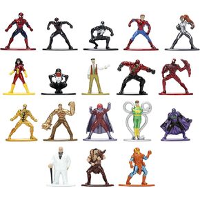 Jada Toys Marvel Spider-Man 18-Pack Series 8 Die-cast Figures, Toys for Kids and Adults