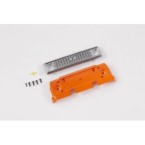 FMS FCX24 Rc Car Parts RC Crawler RC Trucks Parts Replacement Accessory for 1/24 K5 Blazer: Exhaustion Plate A (Orange)