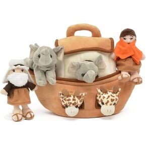 Unipak 7166NO-N Noah's Animal House, 11-inch Height, Multicolor