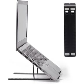 Foldable Aluminum Laptop Stand – 7-Level Adjustable Riser for Desk, Sturdy & Lightweight Holder for 9''-15.6'' Laptops, Perfect for Home, Office & Travel