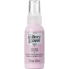Gallery Glass, Pale Pink Stained Glass 2 fl oz Brilliant Smooth Finish Paint, Perfect for Easy to Apply DIY Arts and Crafts, 20039