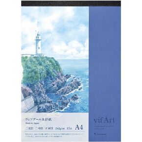 Maruman VIFART Watercolor Paper Sketch Pad A4 15 Sheets S304VA
