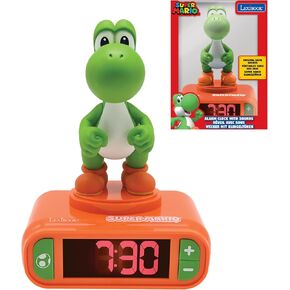Lexibook - Miraculous Digital Alarm Clock with Night Light Snooze, Clock, Luminous Ladybug, Red colour - RL800MI