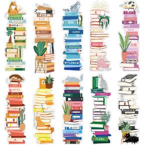 100pcs لطيف الورق الإشارات الإشارات المرجعية متعددة ، مرجعية مرجعية مضحكة على الوجهين مكتب الكتب العلامات العلامات الكتب القراءة كتب الكتب قائمة الإشارات المرجعية تعيين هدايا للطلاب المعلمين عشاق الكتب (النمط 1) in Kuwait