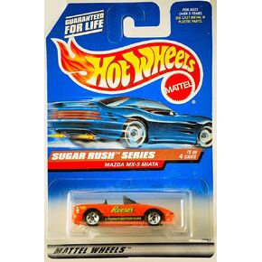 Hot Wheels 1997 Sugar Rush Series Mazda MX-5 Miata Convertible 1/4 (Reese's Peanut Butter Cups Graphics)
