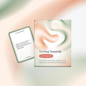 Turning Towards | Attachments, 199 Questions Based on Attachment Theory for Relationships/Couples - A Researched Based Therapeutic Card Game/Tool/Journal Prompts, Therapist Reviewed & Recommended