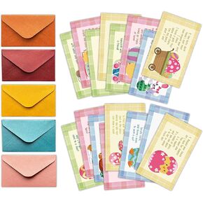 Easter Treasure Hunt Clues Game Cards, Bunny Scavenger Hunt Card Game(20 Cards with Envelopes), Indoor Ourdoor Party Games Supplies Activities for Adults (A03)