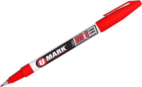U-Mark M1 Fine Line Dertic Marker ، 1 مم نصيحة ، أسود (حزمة 12) 10581 in Kuwait