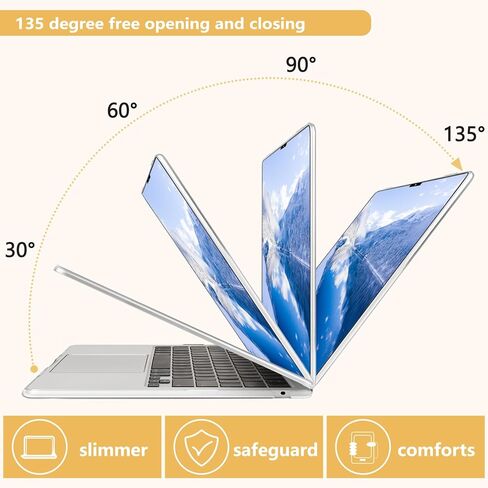 Compatible with MacBook Air 13.6 inch Case, M4 A3240/M3 A3113/M2 A2681 (Released 2025 to 2022), Hard Shell, Keyboard Cover, Screen Protector, Webcam Cover & Type-C Adapter, Butterflies Sakura in Kuwait