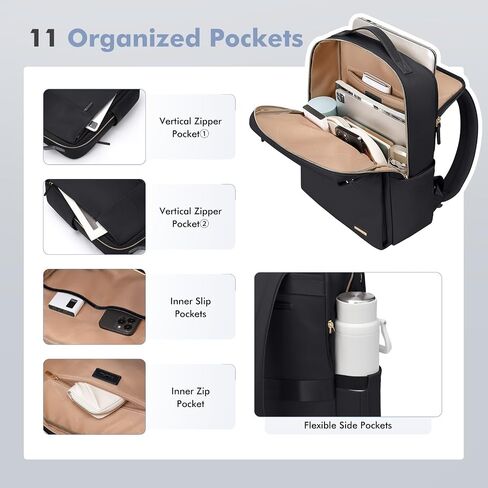 حقيبة ظهر لجولف Supags Travel Laptop لـ Women Airline المعتمدة من أجل العمل الكلية السفر متعددة الوظائف. in Kuwait