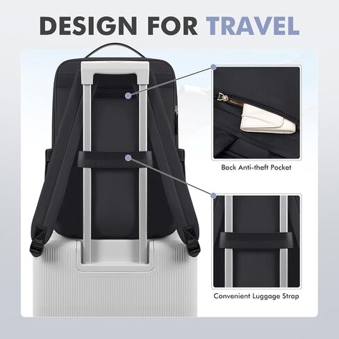 حقيبة ظهر لجولف Supags Travel Laptop لـ Women Airline المعتمدة من أجل العمل الكلية السفر متعددة الوظائف. in Kuwait