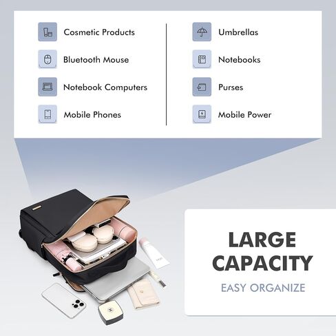 حقيبة ظهر لجولف Supags Travel Laptop لـ Women Airline المعتمدة من أجل العمل الكلية السفر متعددة الوظائف. in Kuwait