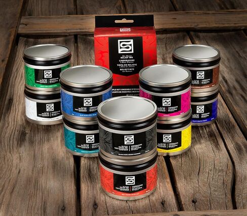Speedball Oil Relief Ink, 8-Ounce, Black for Block Printing in Saudi Arabia