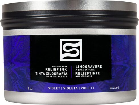 Speedball Oil Relief Ink, 8-Ounce, Black for Block Printing in Saudi Arabia