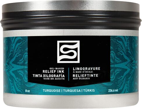 Speedball Oil Relief Ink, 8-Ounce, Black for Block Printing in Saudi Arabia