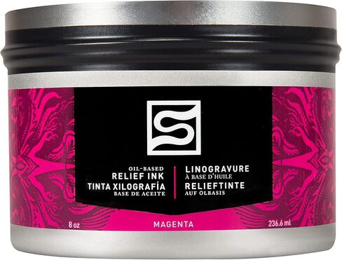 Speedball Oil Relief Ink, 8-Ounce, Black for Block Printing in Saudi Arabia