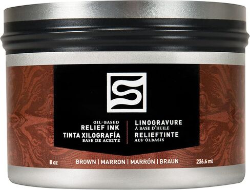 Speedball Oil Relief Ink, 8-Ounce, Black for Block Printing in Saudi Arabia