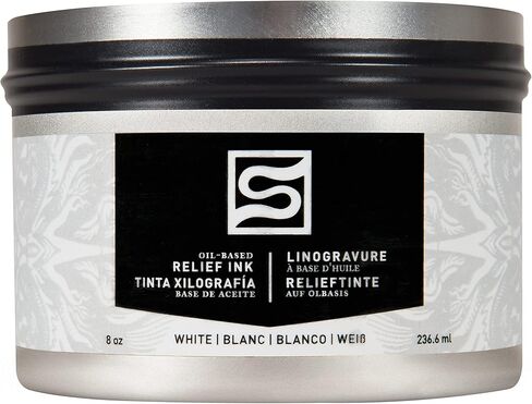 Speedball Oil Relief Ink, 8-Ounce, Black for Block Printing in Saudi Arabia