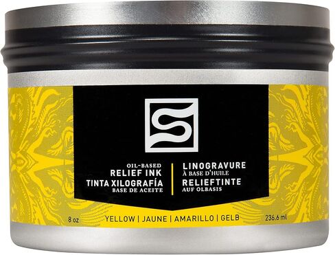 Speedball Oil Relief Ink, 8-Ounce, Black for Block Printing in Saudi Arabia
