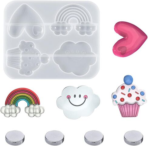 Rolin Roly Resin Cactus Mold 3D Plants Silicone Molds Keychain Crystal Epoxy Mould Cactus Shape Crafts Casting Moulds Handmade DIY for Jewelry Soap Clay Decoration in Saudi Arabia