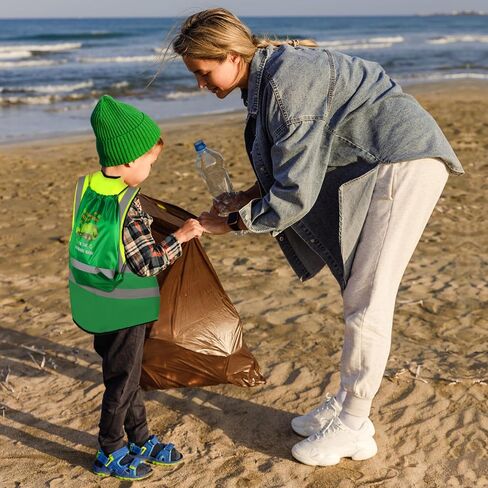 Kyson 4 PCS Kids Garbage Man Attume Kit Trash Man Costume مجموعة أزياء لإعادة التدوير لإعادة التدوير في عيد الهالوين يوم الوظيفي in Saudi Arabia