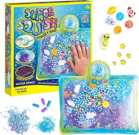 Creativity for Kids Super Squish Fidget Bag: Outer Space - DIY Craft Kits for Boys and Girls, Sensory Toys for Ages 6-8+, Galaxy Slime Space Toys and Gifts for Kids in Saudi Arabia