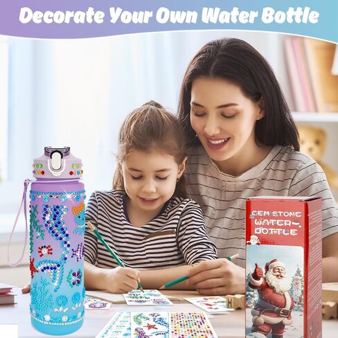 Gifts for 5 6 7 8 9 Year Old Girls, Easter Basket Stuffers for Teens Kids, Decorate Your Own Water Bottle Kits for Girls, Art and Craft Kits Sets for Girls Ages 8-12, Toys DIY Birthday Gifts Ideas in Saudi Arabia