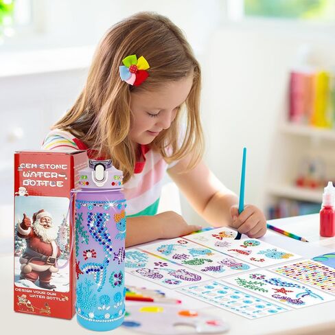 Gifts for 5 6 7 8 9 Year Old Girls, Easter Basket Stuffers for Teens Kids, Decorate Your Own Water Bottle Kits for Girls, Art and Craft Kits Sets for Girls Ages 8-12, Toys DIY Birthday Gifts Ideas in Saudi Arabia