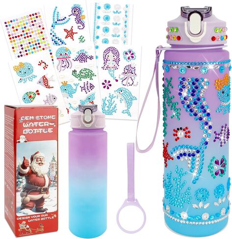 Gifts for 5 6 7 8 9 Year Old Girls, Easter Basket Stuffers for Teens Kids, Decorate Your Own Water Bottle Kits for Girls, Art and Craft Kits Sets for Girls Ages 8-12, Toys DIY Birthday Gifts Ideas in Saudi Arabia