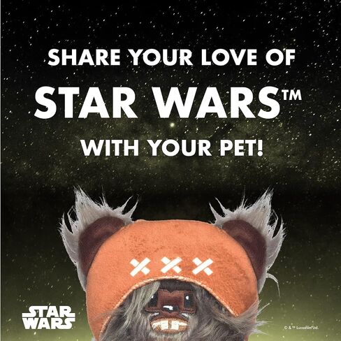 Star Wars for Pets Dog Toy Ewok Plush Rope Frisbee Dog Toy | Plush Squeaky Dog Toy | Adorable Toys for All Dogs, Official Dog Toy Product of for Pets,Brown,One Size,FF13893 in Saudi Arabia