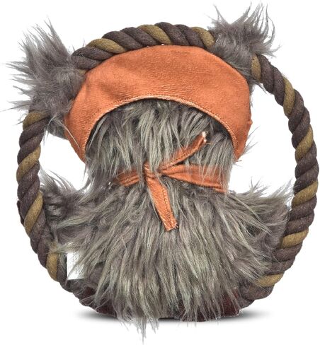 Star Wars for Pets Dog Toy Ewok Plush Rope Frisbee Dog Toy | Plush Squeaky Dog Toy | Adorable Toys for All Dogs, Official Dog Toy Product of for Pets,Brown,One Size,FF13893 in Saudi Arabia