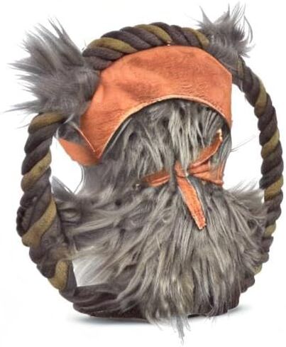 Star Wars for Pets Dog Toy Ewok Plush Rope Frisbee Dog Toy | Plush Squeaky Dog Toy | Adorable Toys for All Dogs, Official Dog Toy Product of for Pets,Brown,One Size,FF13893 in Kuwait