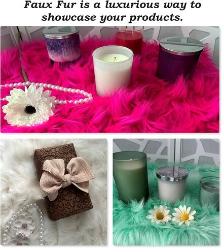 Bianna Olive Green Faux Fur Fabric, 60 inches Wide Options, American Seller, Luxury Shag Shaggy Material for Crafting, Sewing, Costumes, Fursuits, Home Decor (8x8 inches) in Kuwait