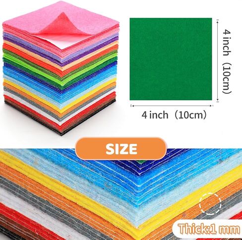 Bundooraking-60pcs Love Felts ، ملاءات القماش المحسوسة للحرف اليدوية ، ملصقات ذاتية اللصق. in Kuwait