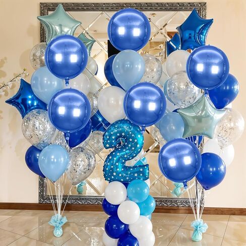 6Pcs Iridescent Round Foil Balloons,Giant 4D Clear Round Ball Balloon,22 Inch Rainbow Mylar Balloons for Birthday Wedding Prom Party Decorations in Saudi Arabia