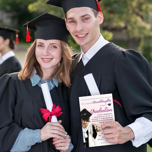 Graduation Gifts for Granddaughter,Granddaughter Graduation Card,8x5.3 Inches,Quick-Dry,Eco-Friendly in Kuwait