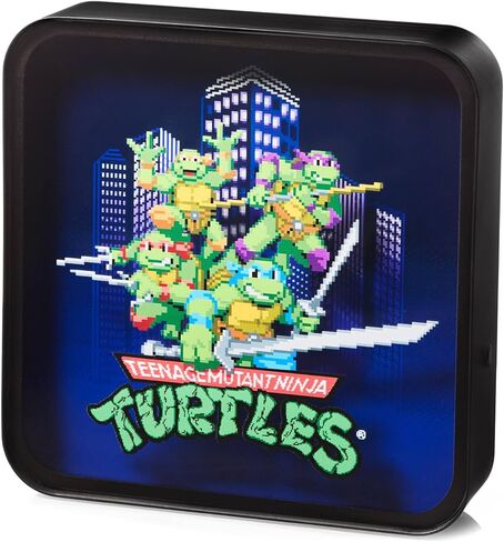Numskull Official TMNT Acrylic Logo Desk Lamp Wall Light for Bedroom, Office, Home, Study, Work - Official Teenage Mutant Ninja Turtles Merchandise in Kuwait