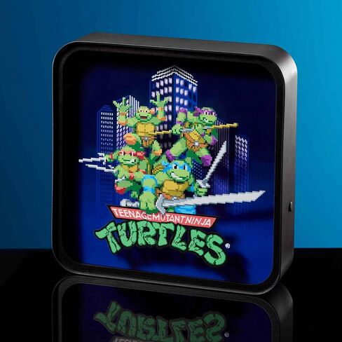 Numskull Official TMNT Acrylic Logo Desk Lamp Wall Light for Bedroom, Office, Home, Study, Work - Official Teenage Mutant Ninja Turtles Merchandise in Kuwait