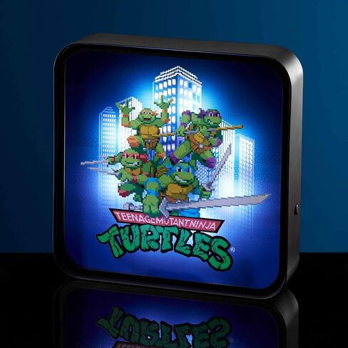 Numskull Official TMNT Acrylic Logo Desk Lamp Wall Light for Bedroom, Office, Home, Study, Work - Official Teenage Mutant Ninja Turtles Merchandise in Kuwait
