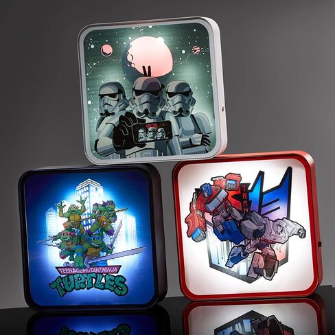 Numskull Official TMNT Acrylic Logo Desk Lamp Wall Light for Bedroom, Office, Home, Study, Work - Official Teenage Mutant Ninja Turtles Merchandise in Kuwait