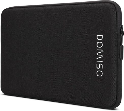DOMISO 15.6 inch Laptop Sleeve Bag Shockproof Protective Carrying Case Water-Resistant Light Weight Handbag Compatible with HP/Dell,Beige in Saudi Arabia
