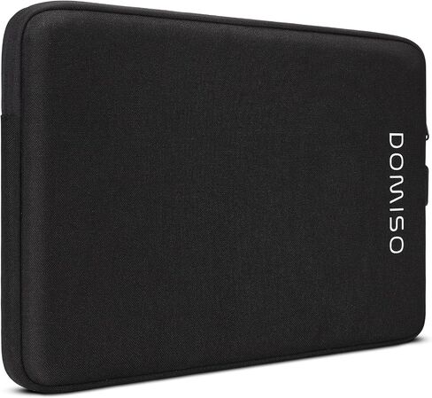 DOMISO 15.6 inch Laptop Sleeve Bag Shockproof Protective Carrying Case Water-Resistant Light Weight Handbag Compatible with HP/Dell,Beige in Saudi Arabia