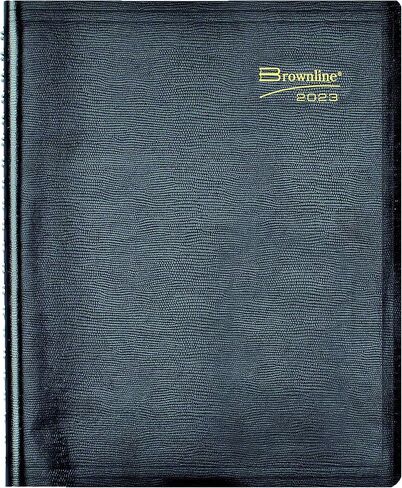 Brownline® 2025 Essential Daily Planner, Appointment Book, 12 Months, January to December, Twin-Wire Binding, 11" x 8.5", Black (CB965.BLK-25) in Saudi Arabia