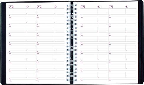 Brownline® 2025 Essential Daily Planner, Appointment Book, 12 Months, January to December, Twin-Wire Binding, 11" x 8.5", Black (CB965.BLK-25) in Saudi Arabia