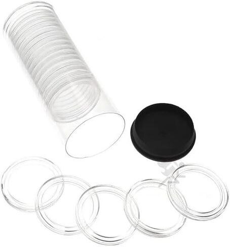 OnFireGuy 10pcs 34mm Direct Fit "H34" Coin Capsule Holders for Gold Double Eagle | Protective Coin Cases for $20 St. Guadens Double Eagle, 1/2oz Silver Maple Leaf in Kuwait