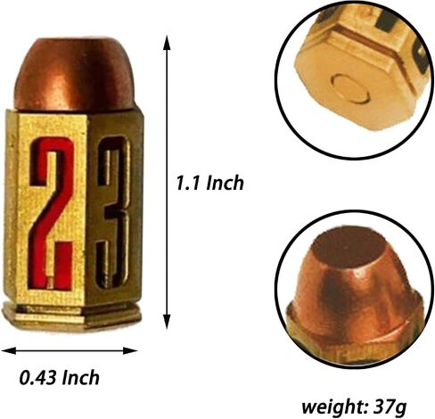 D6 Bullet Dice Set, 6PCS Metal Bullet Dice for Tables Board Game, 3D Polyhedron Dice for DND/TRPG(RED) in Saudi Arabia