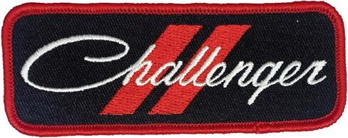 Dodge Challenger Rhombus Logo Embroidered Patch 4.5 inch x 1.5 inch | Heat Seal Patch for Clothes, Backpacks, Hats, Jackets, and Jeans in Saudi Arabia